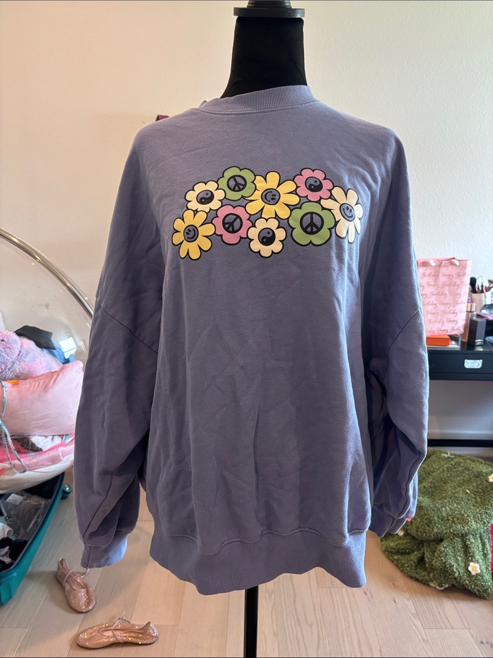 PacSun Flower Power Sweatshirt